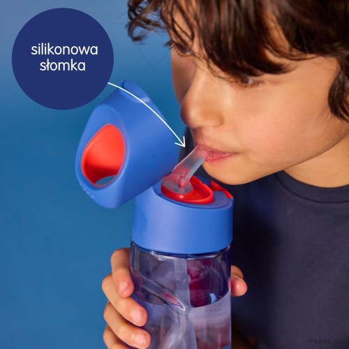 B.BOX Tritanowa butelka bidon 600 ml ze słomką SUPERMAN