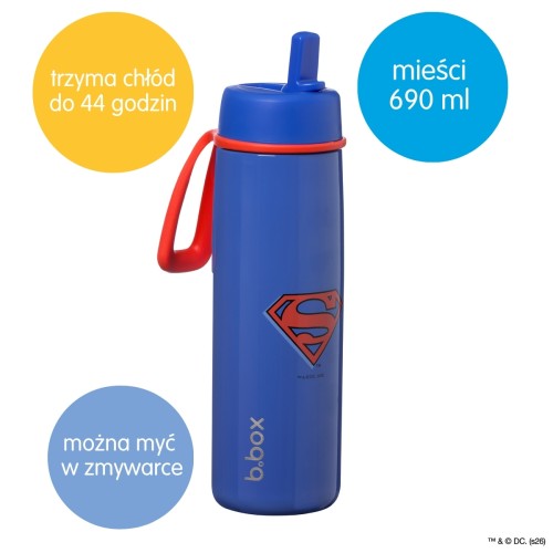 B.BOX bidon termiczny butelka 690ml. SUPERMAN