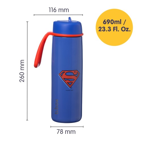 B.BOX bidon termiczny butelka 690ml. SUPERMAN