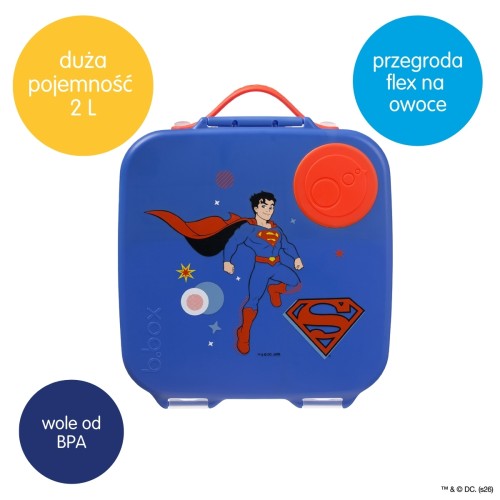 b.box Lunchbox Sniadaniówka SUPERMAN 2l. duża