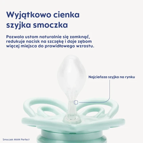 Mam baby smoczek 0m+ Perfect blue