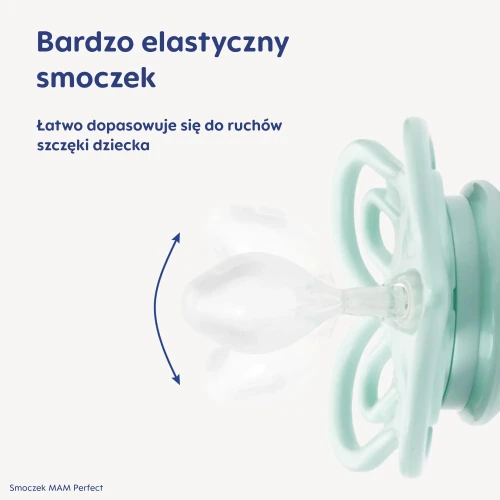 Mam baby smoczek 0m+ Perfect blue