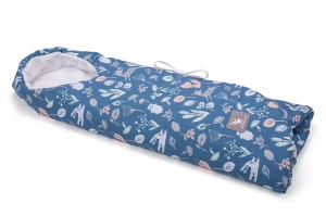 cottonmoose Otulaczek rożek piórka blue