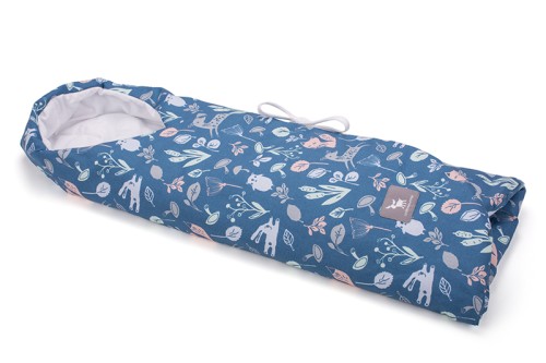 cottonmoose Otulaczek rożek piórka blue