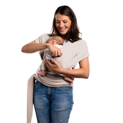 BOBA Chusta do noszenia dziecka Wrap Beżowa