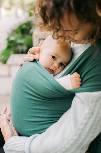 BOBA Chusta do noszenia dziecka Wrap butelkowa Zieleń