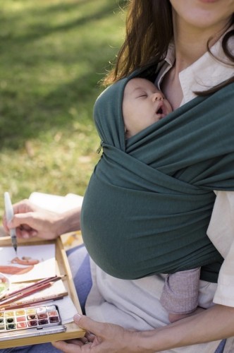 BOBA Chusta do noszenia dziecka Wrap butelkowa Zieleń