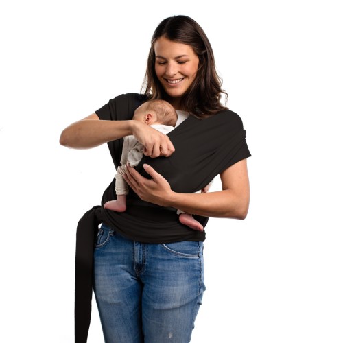 BOBA Chusta do noszenia dziecka Wrap czarny