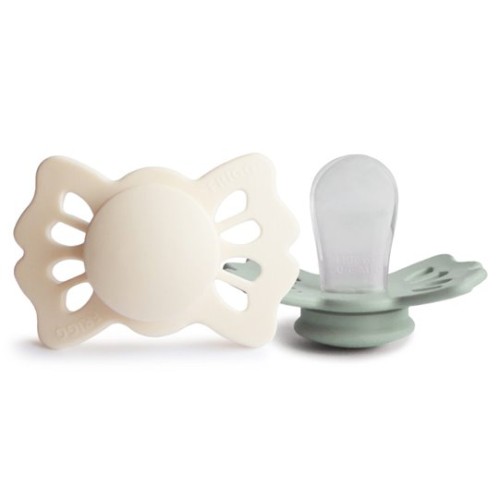 FRIGG Lucky Smoczek symetryczny 2-pak silikon 0-6m Cream / Sage