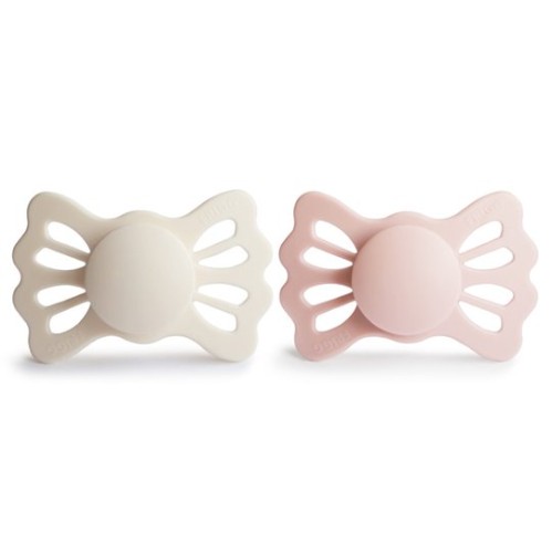 FRIGG Lucky Smoczek symetryczny 2-pak silikon 6-18m Cream / Blush