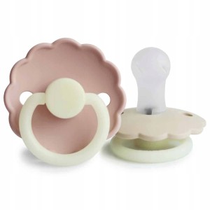 FRIGG  Smoczek 2-pak silikon  6-18m Blush / Cream Night