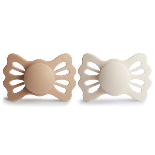 FRIGG Smoczek  2-pak silikon 6-18m Lucky Silky Satin / Cream