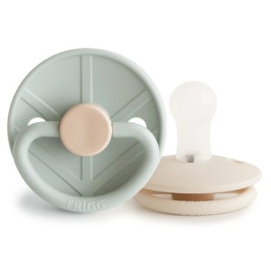 FRIGG Smoczek  2-pak silikon 6-18m Sage / Cream