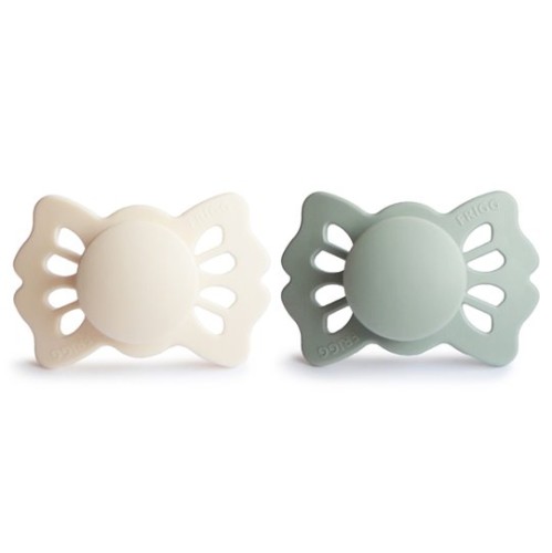 FRIGG Lucky Smoczek anatomiczny 2-pak silikon 0-6m Cream / Sage