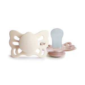 FRIGG Lucky Smoczek anatomiczny 2-pak silikon 0-6m Cream / Blush