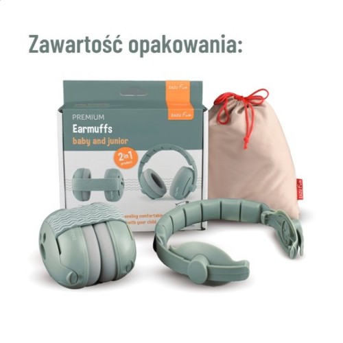 Zazu Fun Słuchawki Wygłuszające dla Dzieci Sage
