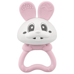 Mombella Gryzak Grzechotka 2w1 Królik Bunny Pink
