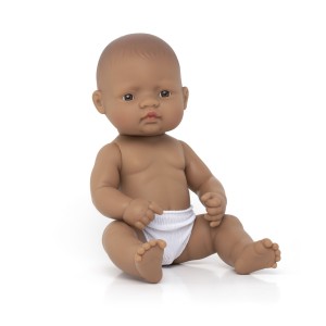 Miniland Lalka Hiszpan Baby 32 cm chłopiec folia bez ubranka