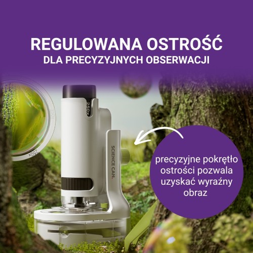 Science Can Przenośny Mikroskop Młodego Badacza 250x, 8+ top bright