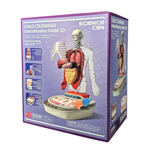 Science Can Ciało Człowieka Interaktywny model 3D 6+ top bright