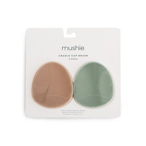 Mushie Szczotka na Ciemieniuchę  Natural / Cambridge Blue