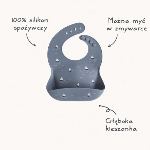 Mushie Śliniak Silikonowy Boats