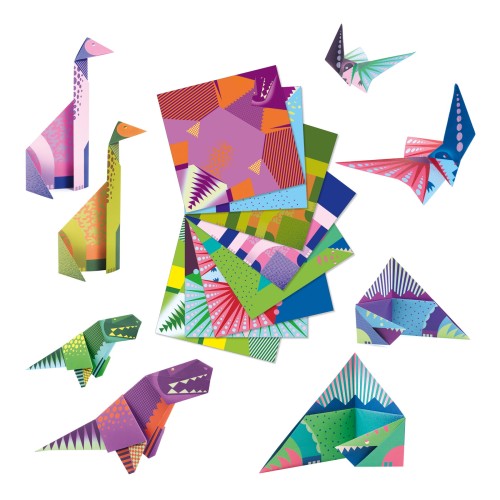 Djeco Origami DINOZAURY zestaw 24 szt DJ08758