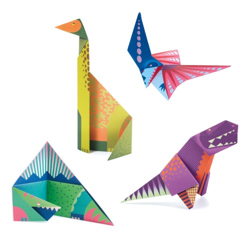 Djeco Origami DINOZAURY zestaw 24 szt DJ08758
