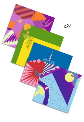 Djeco Origami DINOZAURY zestaw 24 szt DJ08758