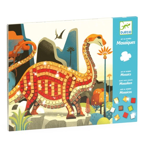Djeco zestaw kreatywny  Mozaiki DINOZAURY DJ08899