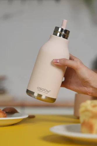 Asobu Butelka termiczna ze słomką Bestie Królik  460 ml