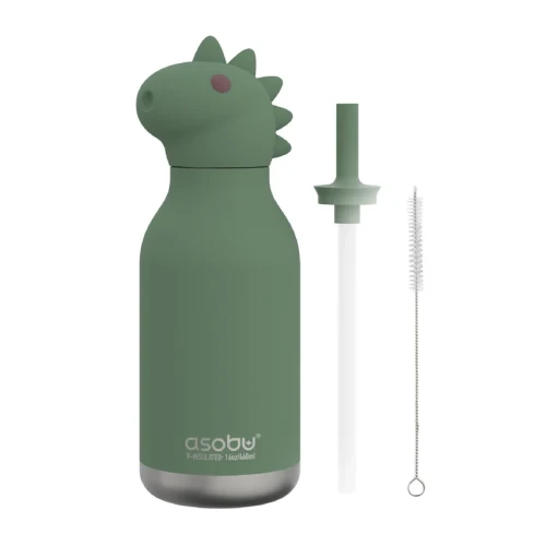 Asobu Butelka termiczna ze słomką Bestie dinozaur 460 ml