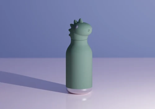 Asobu Butelka termiczna ze słomką Bestie dinozaur 460 ml