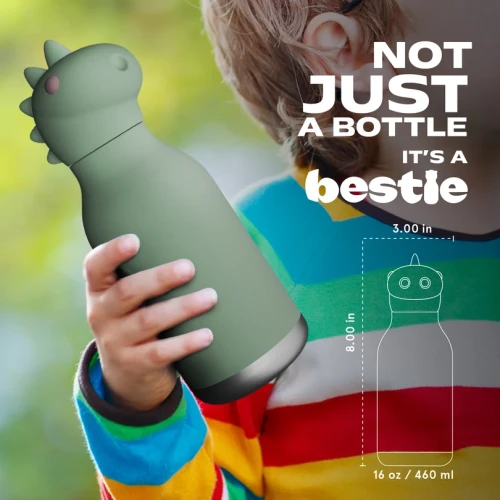 Asobu Butelka termiczna ze słomką Bestie dinozaur 460 ml
