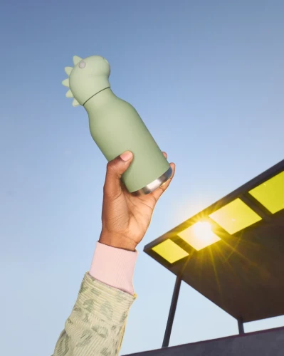 Asobu Butelka termiczna ze słomką Bestie dinozaur 460 ml