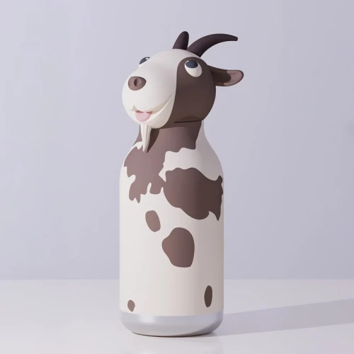 Asobu Butelka termiczna ze słomką Bestie Koza 460 ml