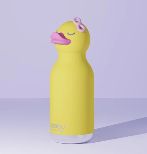 Asobu Butelka termiczna ze słomką Bestie Kaczuszka 460 ml