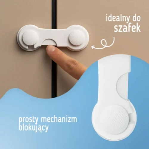 SIPO Zabezpieczenia do szaf i szuflad na zatrzask 10szt.