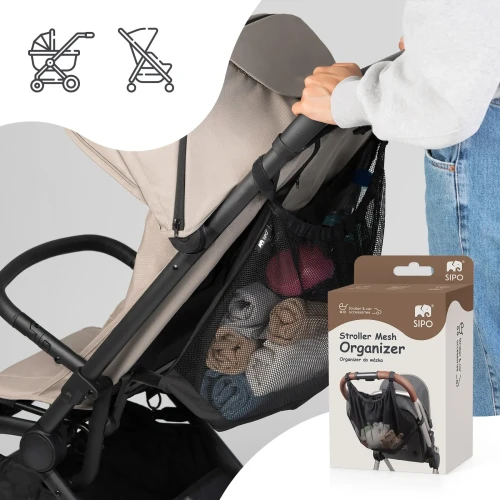 SIPO Siatka organizer do wózka torba do przechowywania XL