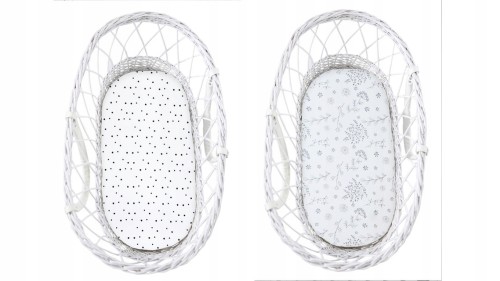 Sleepee 2x Prześcieradło gondoli kropki/bloom