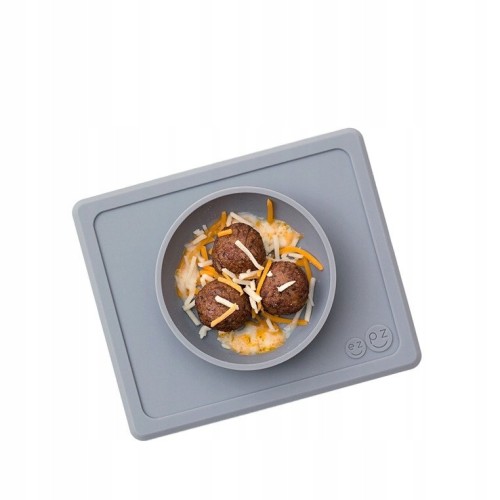 EZPZ Silikonowa miseczka 2w1 Mini Bowl szara
