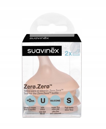 Suavinex smoczek do butelki ZERO wolny 2 sztuki